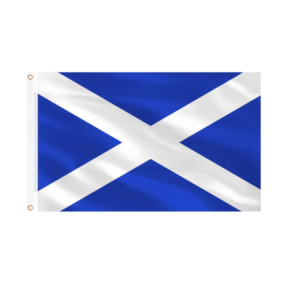 Euro 2024 Hot Selling 100% Duurzaam Polyester 90X150Cm Aanpassen 3X5 Ft Scotland Vlag Van Schotland