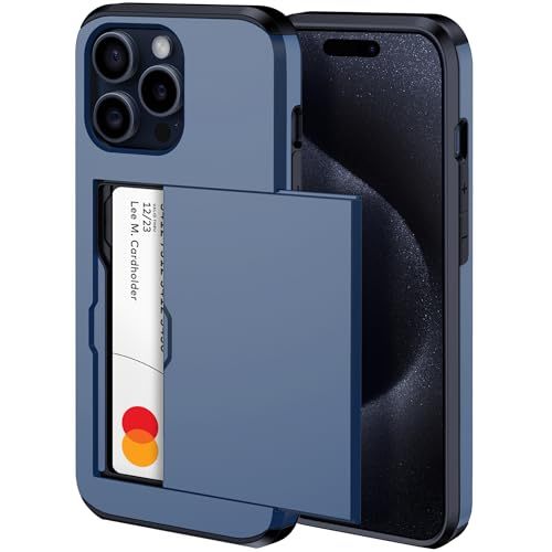 2 in 1 Wallet Phone Cover Shell Mobile Phone Accessory Card Holder Phone Case for iPhone 17 16 15 14 13 12 11 Slide Wallet Case