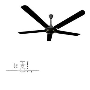 Morden Premium <b>Metal</b> High Quality New Model AC Motor Five Electric Customized Packing Ceiling <b>Fan</b> for Bedroom Made in Vietnam - Product Image 5