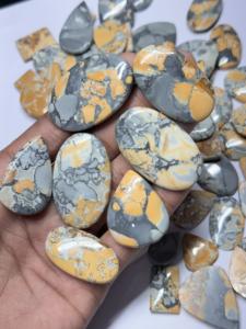 Lote de Gemas Naturales de Jaspe Malingano de Grado AAA, Cabujón Verde, Certificado por Terceros, Sin Tratamientos, Pulido a Mano para Joyería - Product Image 2