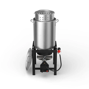 Ensemble de cuisson en aluminium pour <span class=keywords><strong>friture</strong></span> et cuisson à l'eau bouillante, pour dinde, poisson, friteuse - Product Image 3