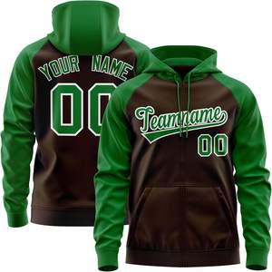 Sudaderas con cremallera completa unisex con parche de logotipo, diseño personalizado para ropa deportiva universitaria o uniformes de empresa OEM - Product Image 1