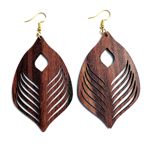 Pendientes de madera de mango Joyas Pendientes de oreja de mujer Pendientes de madera de diseñador al por mayor al costo más bajo - Product Image 6