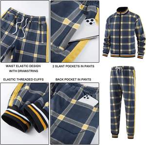 Haute qualité hommes décontracté sport Jogging survêtement à manches longues 2 pièces tenue grande taille Fitness gros survêtement - Product Image 4