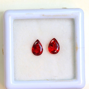 Attrayant naturel rouge spinelle pierre précieuse taille personnalisée ronde brillant coupe facettes coupe pierre bijoux cadeau elle - Product Image 1