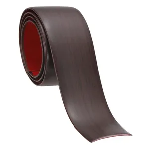 Tira de transición de suelo autoadhesiva de diseño moderno, divisor plano de vinilo de 3 pies X 2 pulgadas en accesorio de molduras de suelo de aluminio de roble rojo - Product Image 1