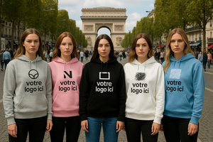 Sweats à capuche personnalisés pour hommes, 100% coton, poids lourd, qualité supérieure, impression personnalisée, sweats à capuche surdimensionnés de style streetwear pour hommes - Product Image 6