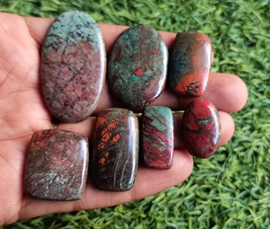 Precio al por mayor Natural Oval Cut Sunset Cuarzo Crystal Loose Senora Piedras preciosas para Chakra Reiki Joyería y regalo curativo - Product Image 3