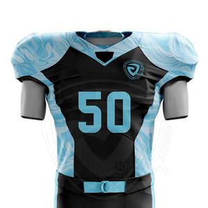 ชุดเสื้อฟุตบอลอเมริกันไซส์พิเศษชุดเสื้อฟุตบอลแขนสั้นระบายอากาศได้ดีดีไซน์ใหม่ - Product Image 3