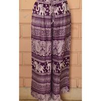 Pantalones Harem de Rayón con Estampado de Elefantes para Mujer, Casuales, de Cintura Alta, Elásticos, Transpirables, Ecológicos, Estilo Bohemio, para Verano