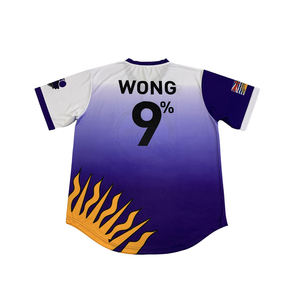 Jersey de béisbol personalizado al por mayor ropa de equipo de sublimación barata para jugadores de béisbol y sóftbol diseño propio para jugadores - Product Image 4