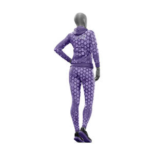 Conjuntos Deportivos de Felpa de Algodón Grueso de Alta Calidad para Mujer, Sudadera Holgada con Hombros Caídos y Pantalones Bordados - Product Image 3