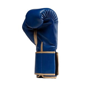 2025 Último modelo Kickboxing Sparring Fly Blue Guantes de boxeo a la venta Logotipo de marca personalizado Deportes personalizados Cuero PU Muay Thai - Product Image 3