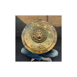 Medieval Lion Face Shield Steel Armor Perfect Cosplay Display Christmas <b>Gift</b> Hot Selling Knight Battle Shield for Events & Decor - Product Image 1