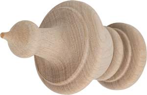 Broche en bois non finie, Broches en bois non peintes pour l'artisanat, Fourniture de chaises en bois - Product Image 6