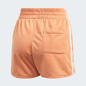 Pantalones Cortos Deportivos Adidas Originals 3-Stripes para Mujer, Color: Semi Coral/Blanco, 100% Auténticos - Product Image 3