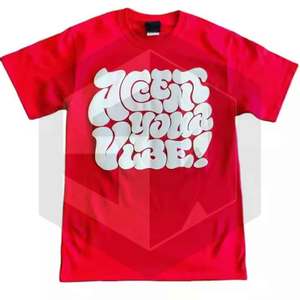 Pakistán hizo Puff impresión camiseta diseño profesional superventas alta calidad Puff impresión camiseta - Product Image 5