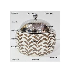 Cazuela de madera con trabajo de nácar, forma redonda de la más alta calidad, olla caliente para servir alimentos, superventas - Product Image 4