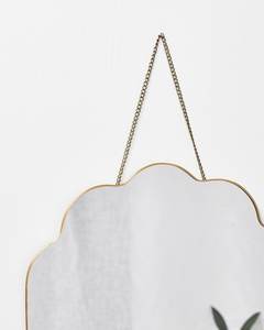 Miroir mural rond irrégulier de luxe moderne, fait main, avec cadre en laiton, pour salle de bain et hôtel - Product Image 2