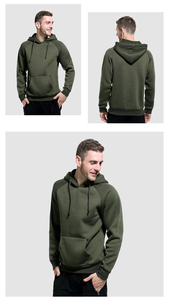 Sweat à capuche surdimensionné d'automne en gros 100% polyester avec logo personnalisé polaire poids lourd broderie pull hommes sweats à capuche - Product Image 6