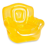 Canapé gonflable transparent personnalisé avec repose-pieds, ensemble de salon transparent personnalisé, canapé gonflable confortable et repose-pieds