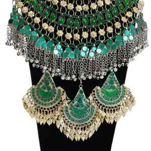 Fournisseur direct de bijoux ethniques afghans de créateur, en alliage plaqué argent, pour femmes, pour les occasions spéciales comme les fiançailles, les mariages et les fêtes. - Product Image 3