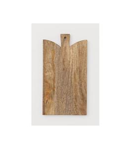 Planche à pagaie en bois durable artisanale - Planche à pizza et planche à fromage élégante à grain naturel, planche à découper réversible pour la cuisine - Product Image 1