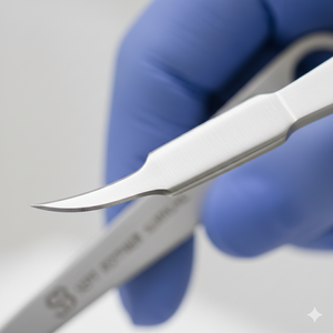 เครื่องมือยกกระดูกอ่อนจมูกแบบฟรี ทำจากสแตนเลสเกรดทางการแพทย์ สำหรับการผ่าตัดหู คอ จมูก และศัลยกรรมเสริมจมูก สามารถนึ่งฆ่าเชื้อได้ - Product Image 2