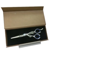 Venta caliente profesional Barbershop Hair Thinning Shear 5,5 pulgadas Suministros de peluquería profesional Peluquería Tijera Calidad fina - Product Image 3