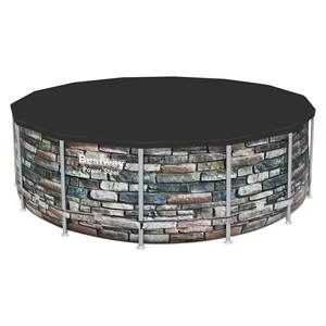 Couverture de piscine ronde STEEL PRO MAX noire 58248 (427 cm) – Le meilleur choix de Bestway pour les couvertures et enrouleurs de piscine - Product Image 2