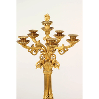 Lot de 2 bougeoirs brillants et bien polis de qualité supérieure pour la décoration de la maison et les fournitures de table de mariage