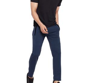 กางเกงลำลองผู้ชายผ้าฝ้ายทอ 100% ทรงจ็อกเกอร์ เอวยางยืด น้ำหนักเบา ดีไซน์เอวกลาง - Product Image 2