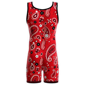 Nouvel arrivage de collants de lutte personnalisés en spandex Singlet de lutte pour entraînement athlétique par sublimation - Product Image 5