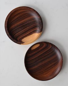 OCASIONS Plato de ensalada de madera Bandeja para servir Caja de pino Tema de amor Barco ovalado Dulces Galletas Comida Fruta Decoración del hogar Regalo - Product Image 2