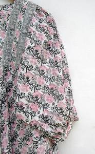 Exclusive Designer Rayon Tie Dye High Side Slit Fit Flare Maxi <b>Dress</b> Bohemian Beach Wear Natural Waistline Button for Women - Product Image 4