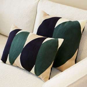 Funda De Almohada cosida con cadena de lana bordada de Cachemira de lujo decorativa geométrica Vintage para sofá sala de estar Venta caliente ITHL - Product Image 3