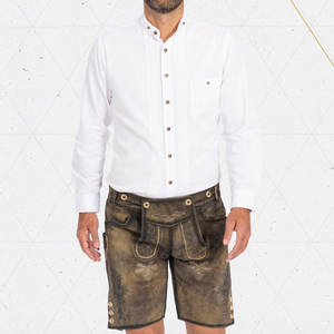 Oktoberfest Lederhosen décontracté de haute qualité pour hommes en couleur unie Nouveau style d'hiver Lederhosen - Product Image 5