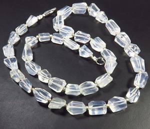 Perles de quartz clair naturel taillées en facettes, forme de pépites, 8-12 mm, brin de 18 pouces, qualité supérieure, pierres précieuses en vrac d'Arkansas pour collier - Product Image 2