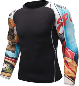 <b>Mens</b> Athletic <b>Compression</b> Top Quick Dry Moisture Wicking Sports Gym Running Workout T <b>Shirt</b> Bulk Wholesale Supplier - Product Image 2