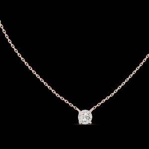 Jewels Luxury 18K Gold Plated Sterling <b>Silver</b> Lab Grown Round Brilliant Cut Diamond <b>Necklace</b> Ethnic Style for Her - Product Image 1