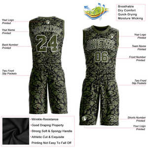 Uniforme complet du corps imprimé numériquement pour hommes femmes combinaison d'équipe de compétition d'entraînement à séchage rapide ensemble de basket-ball - Product Image 2