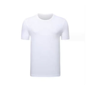 2025 nouveauté bas quantité minimale de commande 100% coton Sublimation Polyester tissu doux Logo personnalisé blanc plaine hommes t-shirts - Product Image 6