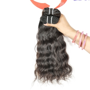 Non traité 100% Remy indien en gros vague profonde couleur naturelle noir cuticule aligné traitement tissage Extensions de cheveux humains - Product Image 3