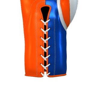 Gants de compétition professionnels à lacets Nouveau design Gants de boxe en cuir véritable Respirant Soft Fitness Gear - Product Image 2