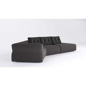 Sofá de Tres Plazas Sengu Bold Contemporáneo, Diseño Europeo, Tapizado en Cuero Genuino y Tela, Esponja para Mayor Comodidad, Ideal para Salas de Estar y Apartamentos - Product Image 2