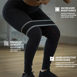 Lazo de cadera elástico de calidad superior Logotipo personalizado Booty Estiramiento Ejercicio Hip Made Banda circular de resistencia de goma duradera - Product Image 5