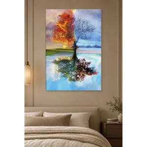 Impression sur toile Fida Four Seasons Reflective Tree of Life - Product Image 3
