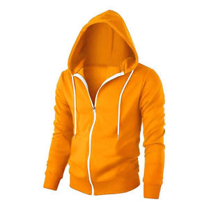 Sudadera con Capucha y Cremallera para Hombre, 100% Algodón, Estilo Urbano Moderno, Fabricante OEM ODM, Se Acepta MOQ, Impresión de Logotipo Personalizado al por Mayor - Product Image 4