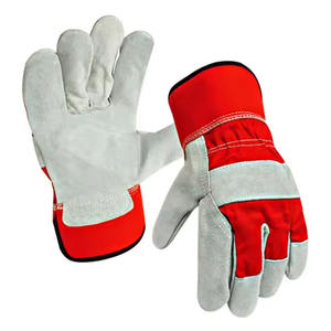 Vaca Split Industrial Heavy Duty Garden Resistente a cortes Seguridad Protección Calentado Trabajo Mano Guantes de construcción de cuero - Product Image 6