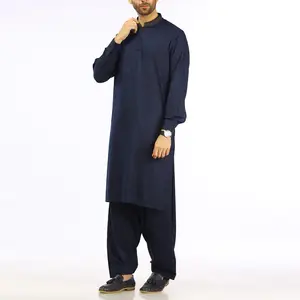 Neueste Kollektion von Designer Herren Shalwar Kameez Trendy Kurta mit Shalwar Sets aus bequemem Stoff